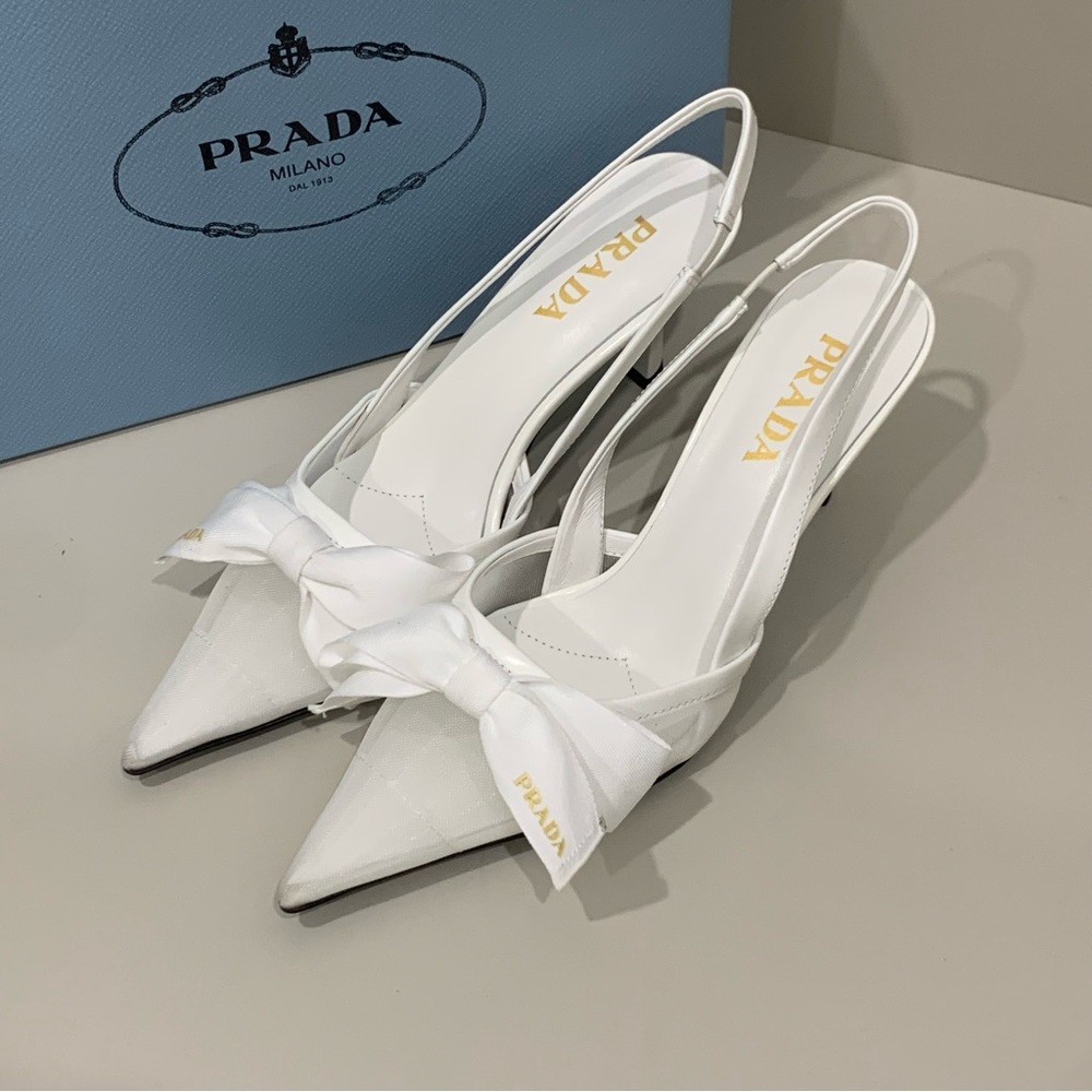 Prada Women's White Heels